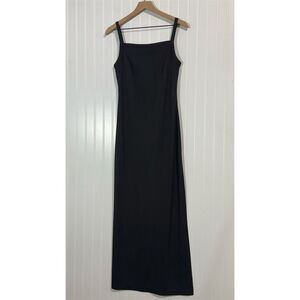 Vintage Rampage Wear‎ Black Slip Dress 90s Y2K Spaghetti Strap Made in USA Sz 9